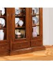 MOBILI 2G - VETRINA 3 PORTE 3 CASSETTI IN LEGNO L.179 x P.49 H.200