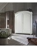 MOBILI 2G - ARMADIO SHABBY 2 ANTE CLASSICO LEGNO BIANCO 181x61x224