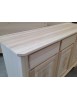 MOBILI 2G -  CREDENZA GREZZA 3 ANTE 3 CASSETTI CON INTARSIO L.163 P.49 H.98