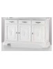 MOBILI 2G -  CREDENZA GREZZA 3 ANTE 3 CASSETTI CON INTARSIO L.163 P.49 H.98