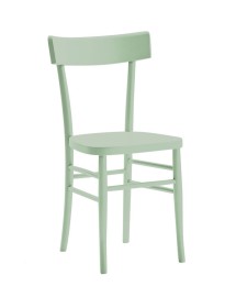 MOBILI 2G - SET 2 SEDIE SHABBY CHIC IN LEGNO VERDE SEDUTA LEGNO