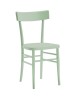 MOBILI 2G - SET 2 SEDIE SHABBY CHIC IN LEGNO VERDE SEDUTA LEGNO