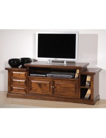 MOBILI 2G - PORTA TV IN LEGNO 2 PORTE 3 CASSETTI L.155 P.45H.62