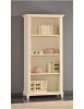 MOBILI 2G - LIBRERIA ARTE POVERA LEGNO 4 RIPIANI AVORIO 87X40X189 vista frontale