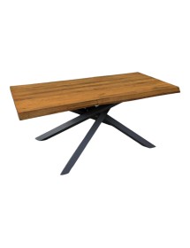 MOBILI 2G - TAVOLO BIG TABLE FISSO IN ROVERE MASSELLO NODATO SPESSORE 6 CM. MISURA L.180 P.90 H.76