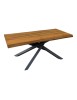 MOBILI 2G - TAVOLO BIG TABLE FISSO IN ROVERE MASSELLO NODATO SPESSORE 6 CM. MISURA L.180 P.90 H.76