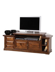 MOBILI 2G - PORTA TV IN LEGNO 2 PORTE ARTE POVERA L.155 P.45H.62