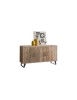 MOBILI 2G - MADIA CREDENZA IN LEGNO DI ONTANO BEIGE L.152 P.50 H.81