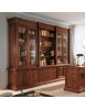 MOBILI 2G - LIBRERIA STUDIO CLASSICA IN LEGNO BASSANO 306X56X240