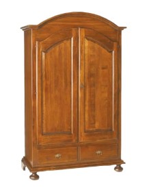 MOBILI 2G - Armadio Classico 2 Ante legno gendarme Elite 125X61X200 vista frontale