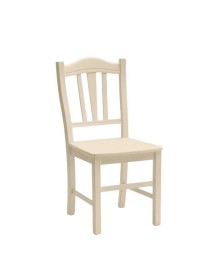 MOBILI 2G - Set 2 sedie country legno beige seduta legno 46x50x95 VISTA FRONTALE