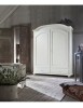 MOBILI 2G - ARMADIO SHABBY 2 ANTE CLASSICO LEGNO BIANCO 181x61x224