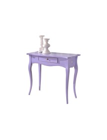 MOBILI 2G - CONSOLLE SHABBY LEGNO CONSUMATA LAVANDA 87x38x77  VISTA FRONTALE