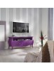 MOBILI 2G - MOBILE PORTA TV IN LEGNO LACCATO FUCSIA x SOGGIORNO SALOTTO 141x45x62 VISTA FRONTALE