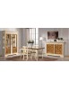 MOBILI 2G - MADIA CREDENZA 2 ANTE  IN LEGNO AVORIO/NOCE  L.160 P.53 H. 115 VISTA FRONTALE COMPLETA