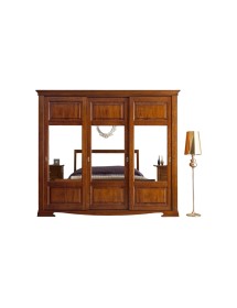 MOBILI 2G - ARMADIO CLASSICO LEGNO BIANCO 3 PORTE SCORREVOLI 294X68