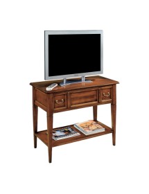 MOBILI 2G - Porta tv 1 ribalta 1 ripiano classico legno bassano 90X47x73 VISTA FRONTALE