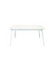 MOBILI 2G - TAVOLO ALLUNGABILE IN ABETE SPAZZOLATO LACCATO BIANCO 160X85