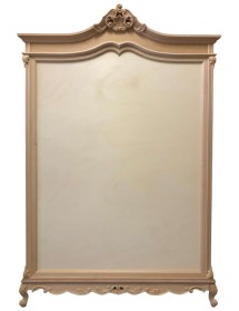 MOBILI 2G - Specchio da terra classico barocco Legno grezzo 151x9x230 vista frontale
