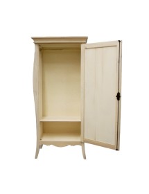 MOBILI 2G -  Armadio classico 1 porta legno grezzo 93X64X213 vista frontale