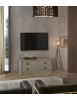 MOBILI 2G - Porta tv classico 2 cassetti legno cenere 140X48X61 vista frontale