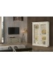 MOBILI 2G - Porta tv classico 2 cassetti legno cenere 140X48X61 vista frontale