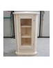 MOBILI 2G - Mobile angolare vetrina 1 porta classico legno grezzo L.50 P.50 H.130 vista frontale