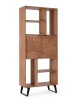 MOBILI 2G - LIBRERIA INDUSTRIAL LEGNO/ACCIAIO L.88 P.40 H.214