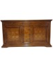 MOBILI 2G - MADIA CREDENZA 2 PORTE IN LEGNO TINTA NOCE L.210 P.53 H. 115